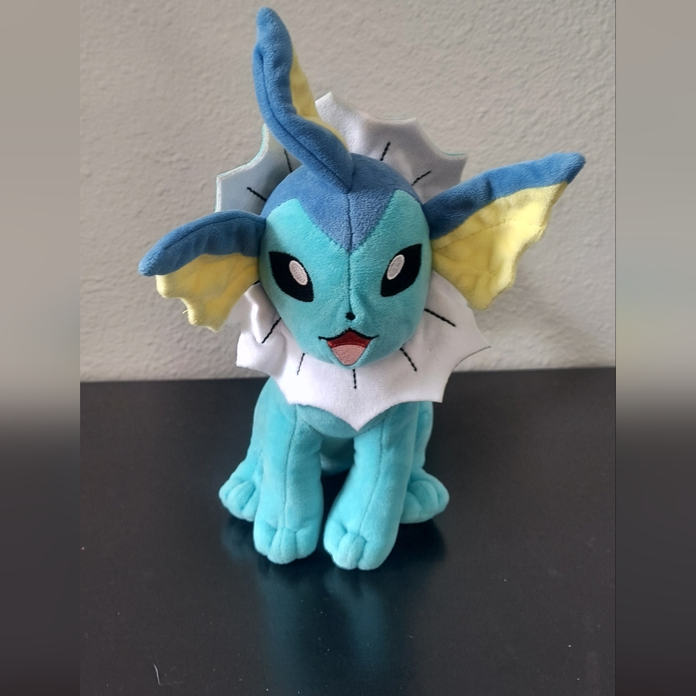 Pokemon Vaporeon WCT Sitting Plush 10"